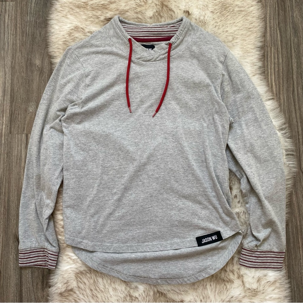 Jason Wu for Evaair mock cowl neck longsleeve shirt